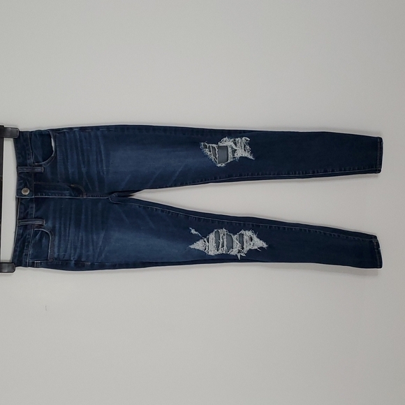 AMERICAN Eagle dark wash 360 next level stretch high rise jeggings - Picture 1 of 8